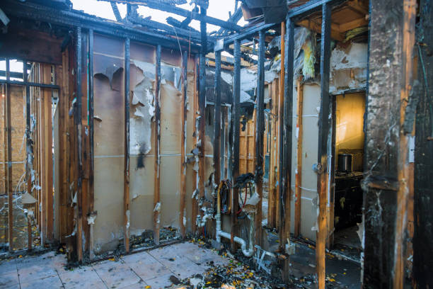 Professional Fire Damage Repair technician working in Montgomery Village, MD
